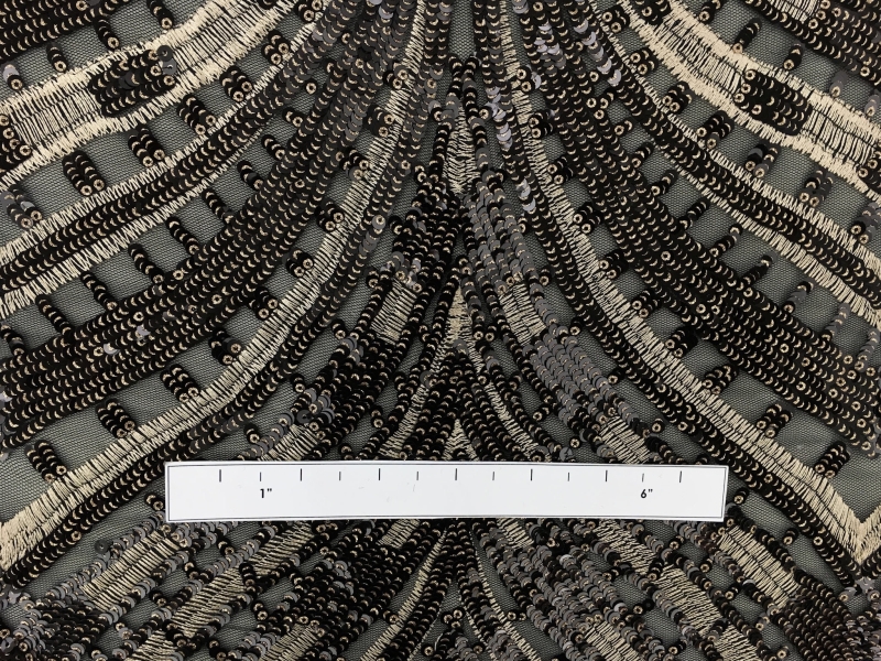 Metallic Embroidery and Sequins on Tulle2