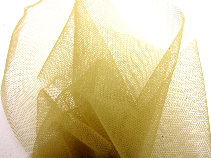 Italian Nylon Tulle in Senape1