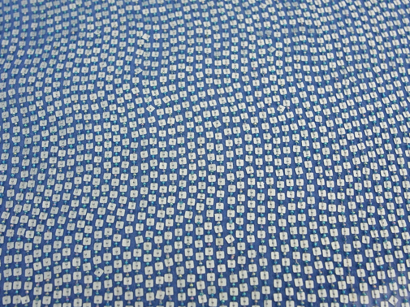 Sequins on Silk Chiffon0