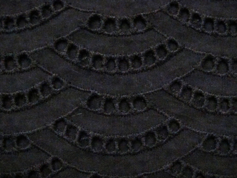 Cotton Eyelet in Black2
