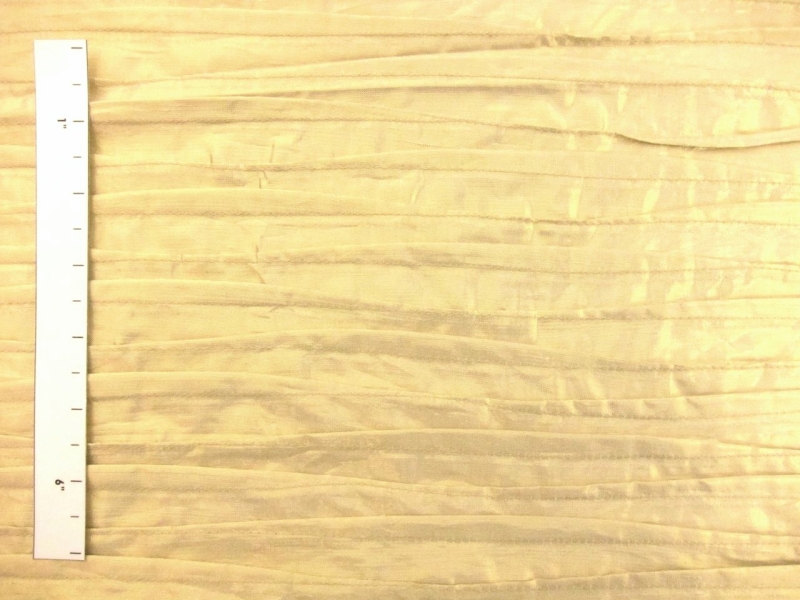 Metallic Tucked Silk Shantung1