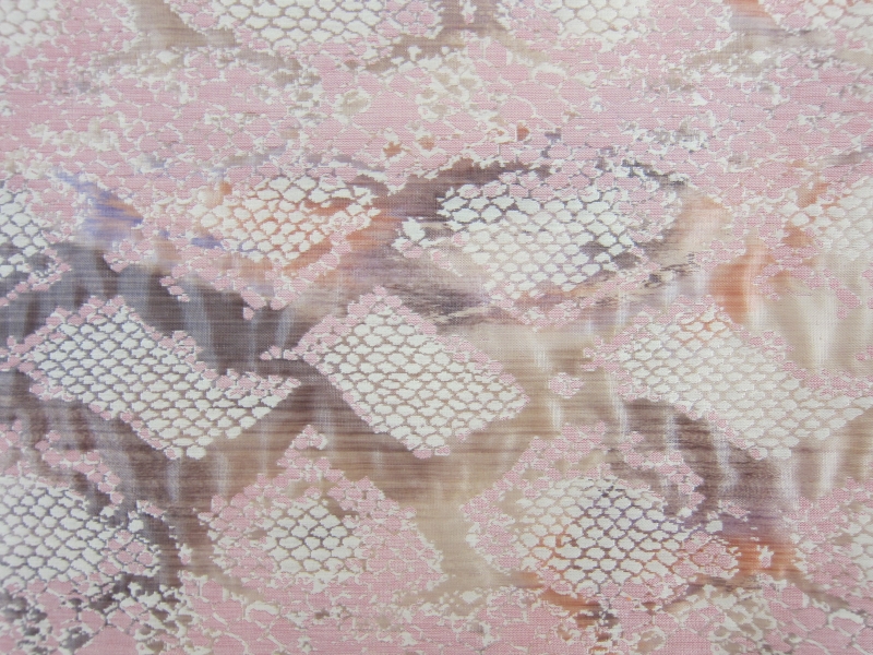 Lacquered Animal Print Jacquard0