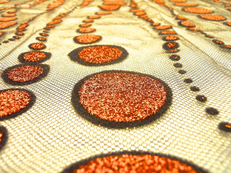 Metallic Flocked Tulle2