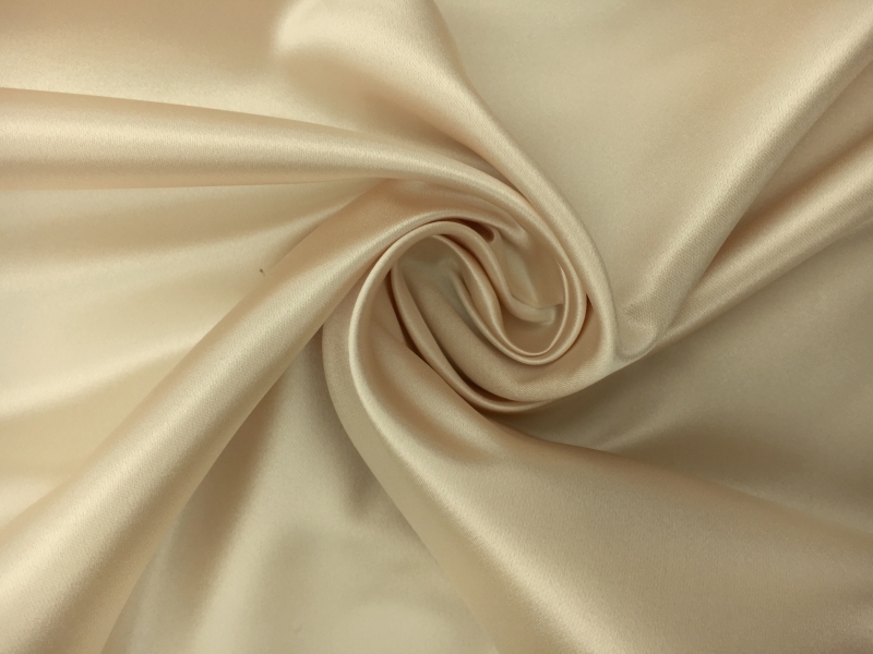 Italian Silk Duchesse Satin in Sand 0