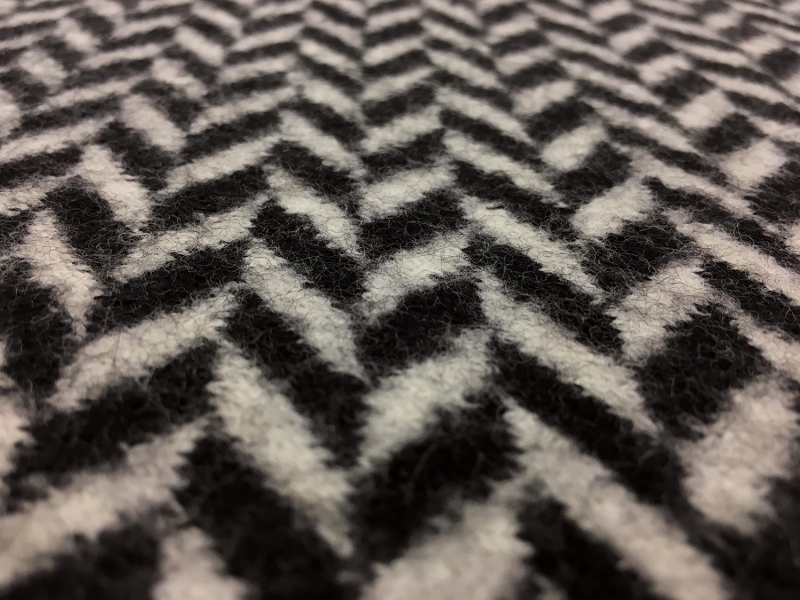 Virgin Wool Felted Knit Herringbone2