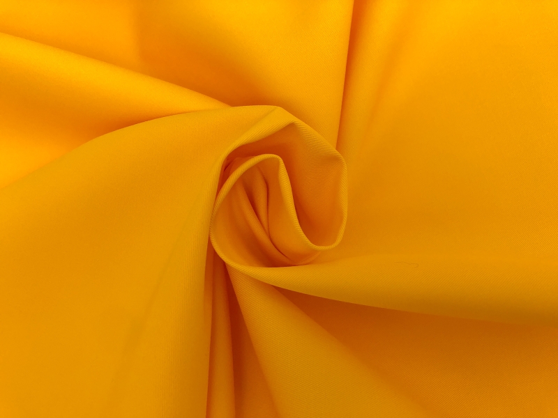 Combed Cotton Fineline Twill in Saffron1