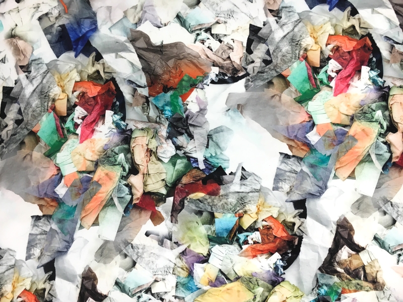 Printed Silk Organza0