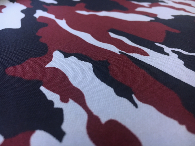 Cotton Oxford Shirting with Camouflage Print2