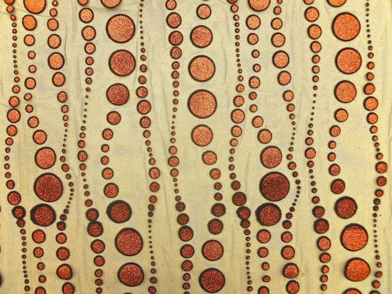 Metallic Flocked Tulle0