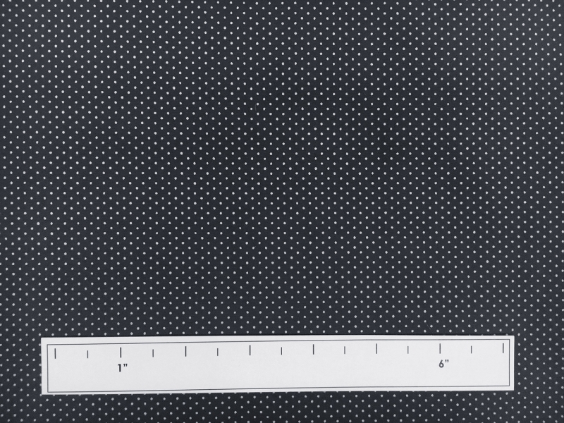Cotton Broadcloth Petite Dot Print in Charcoal1