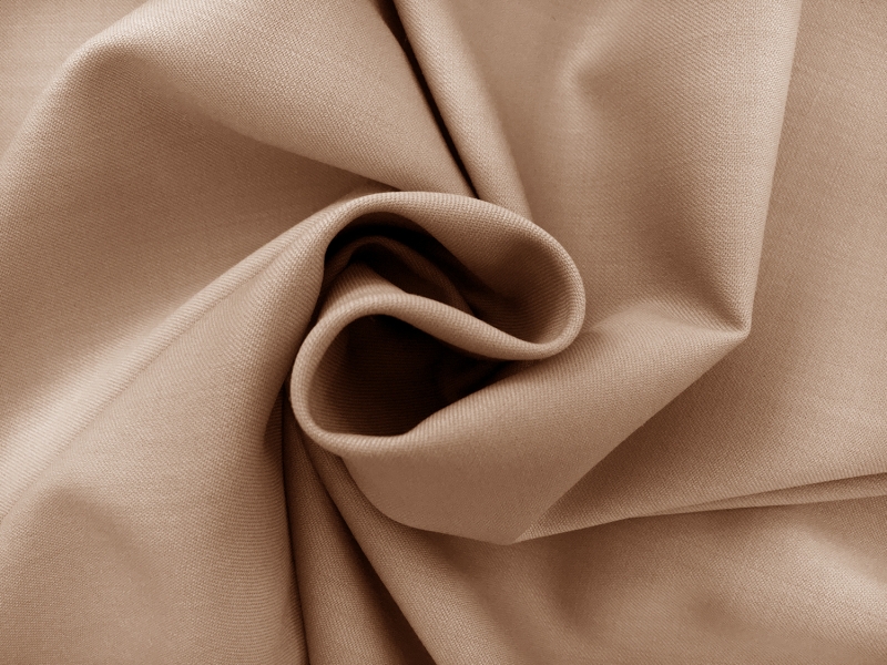 Poly Wool Stretch Gabardine in Khaki1