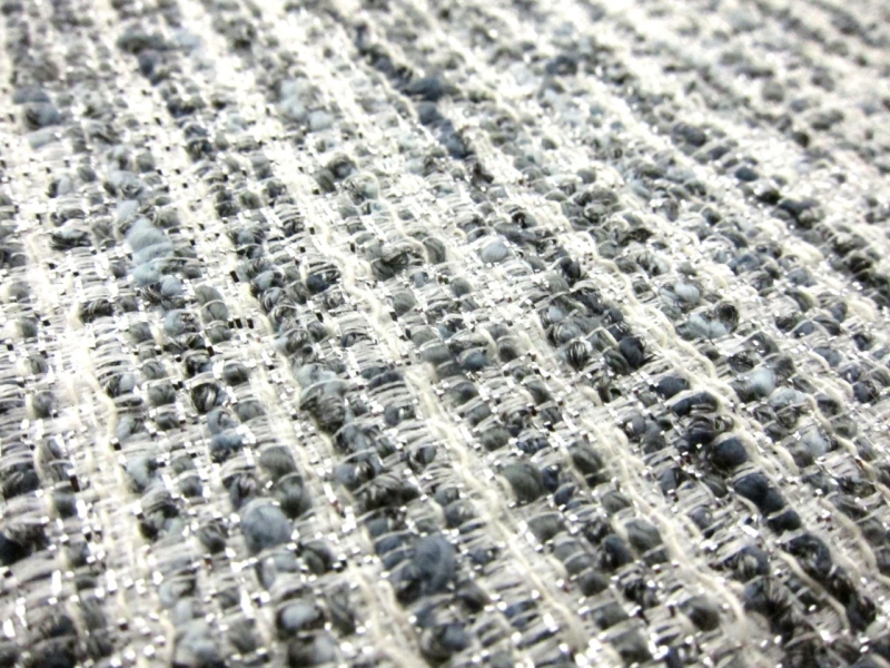 Metallic Cotton Blend Tweed2