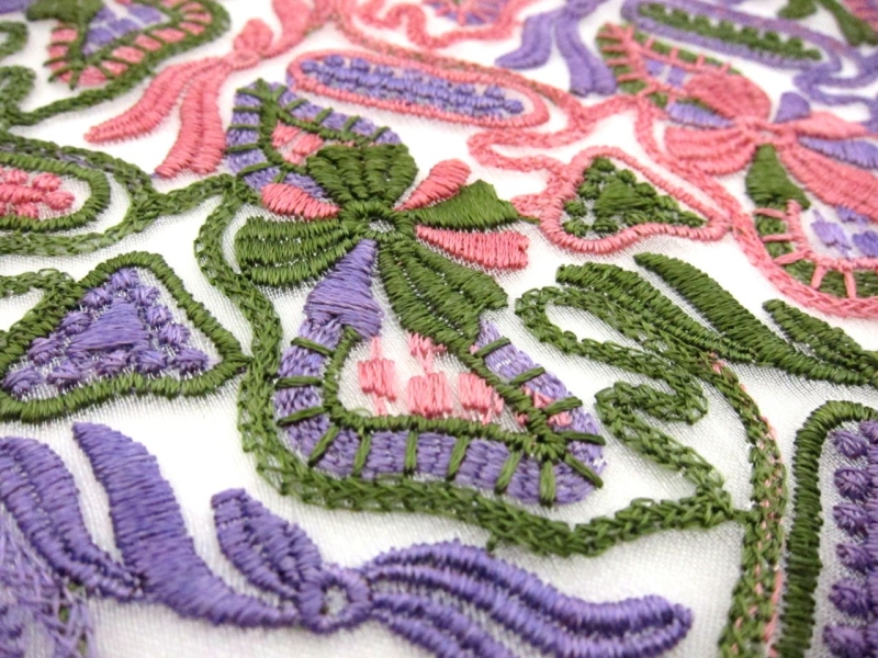 Novelty Embroidered Organza2