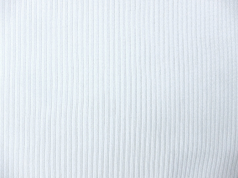 Nylon Rib Knit in White1