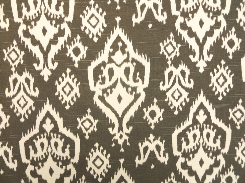 Cotton Canvas Ikat Print0