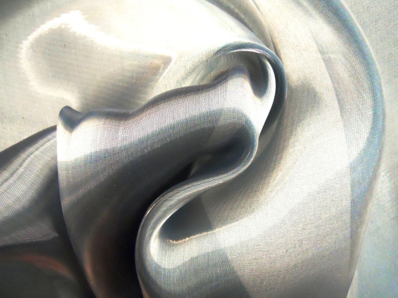 Silk Blend Liquid Look Organza0