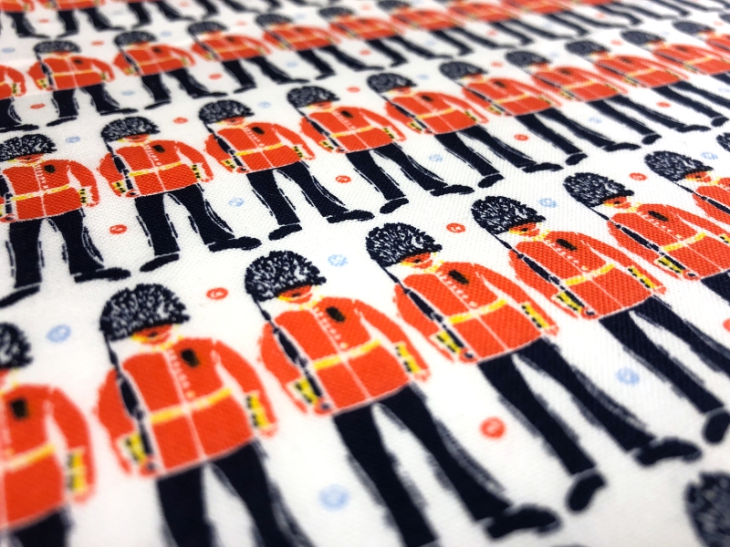 Cotton Broadcloth London Guards Print2