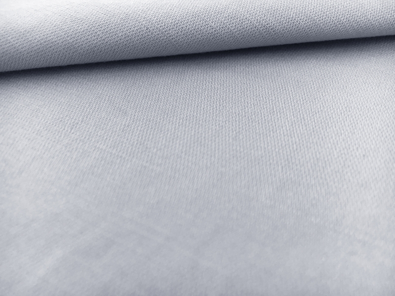 Cotton Blend Stretch Satin Barathea in Powder Blue1