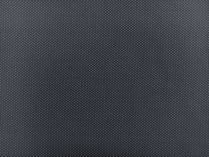 Cotton Broadcloth Petite Dot Print in Charcoal0