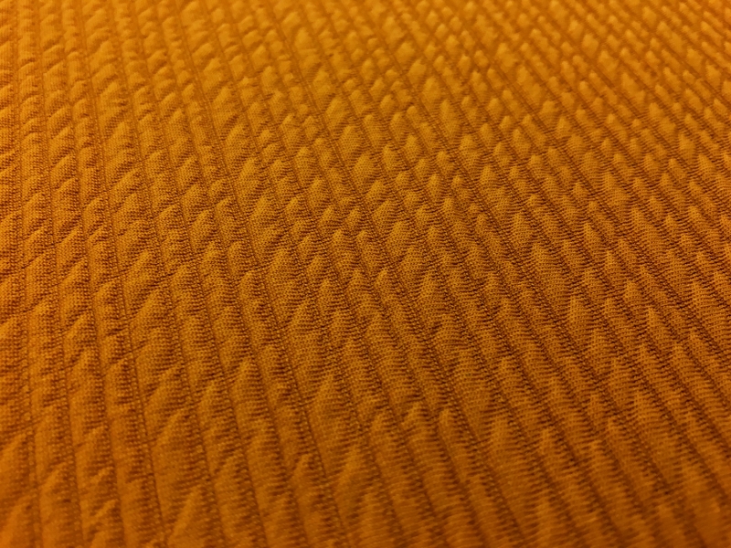 Polyester Spandex Novelty Knit in Burnt Orange2