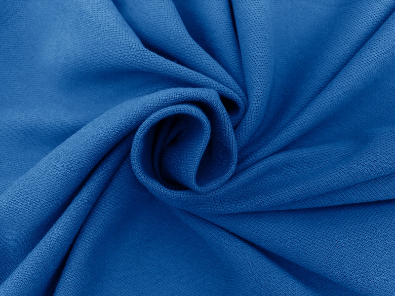 Japanese Cotton Pique Knit in Blue1