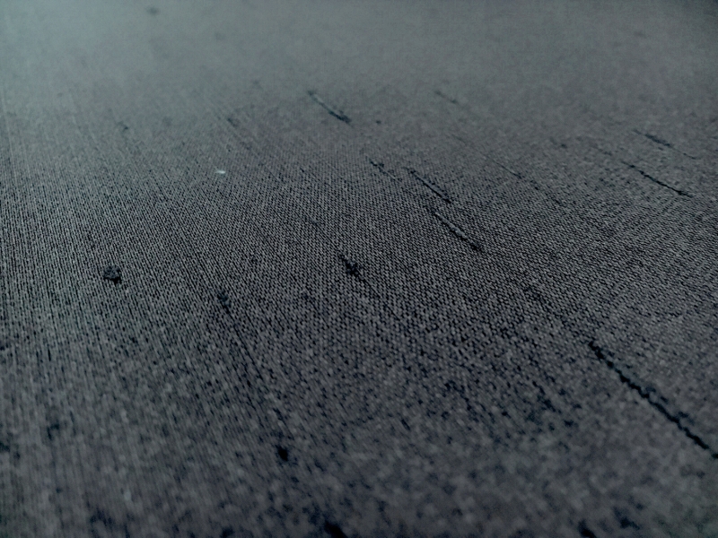 Novelty Couture Silk Gazar Shantung in Dark Gray0