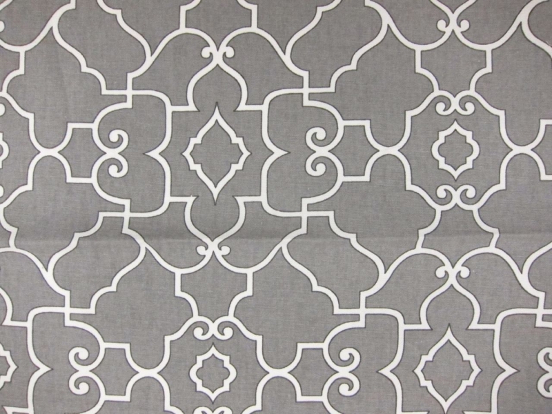 Cotton Canvas Windsor Deco Print0