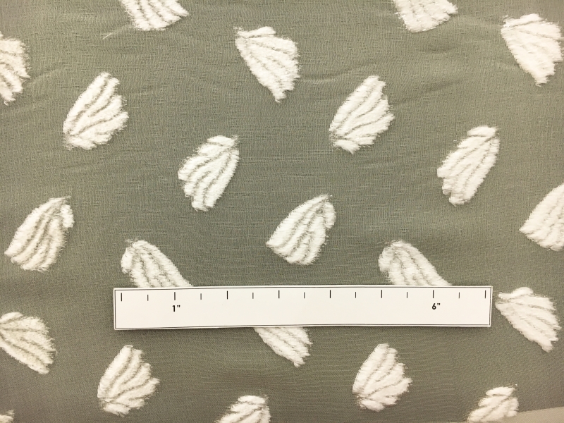 French Silk and Lurex Burnout Velvet with Falling Leaves1