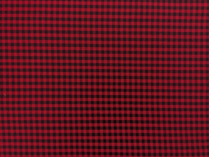 Carolina Cotton Gingham in Scarlet0