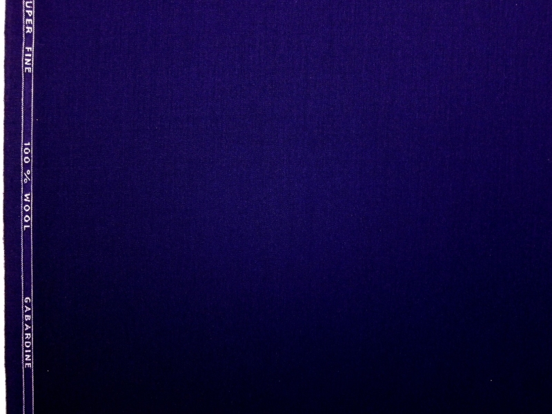 Wool Gabardine in Deep Purple0