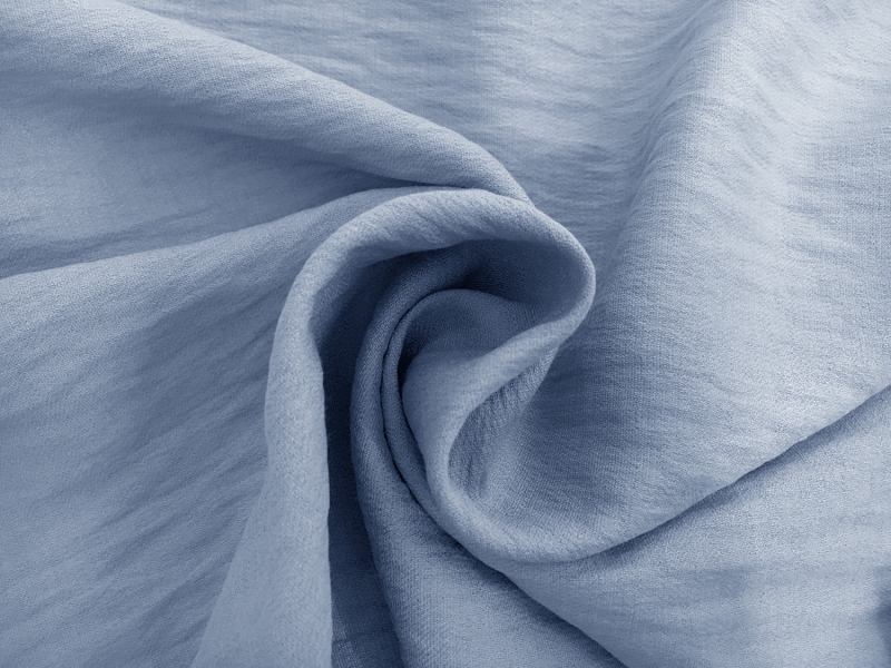 Rayon Nylon Blend Crepe in Dusty Blue1