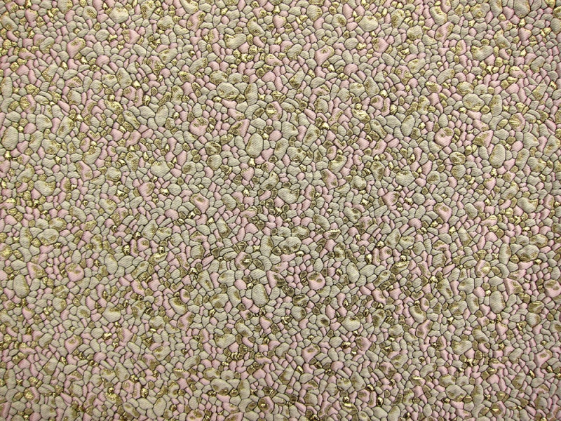 French Metallic Cloqué with a Pebble Texture0