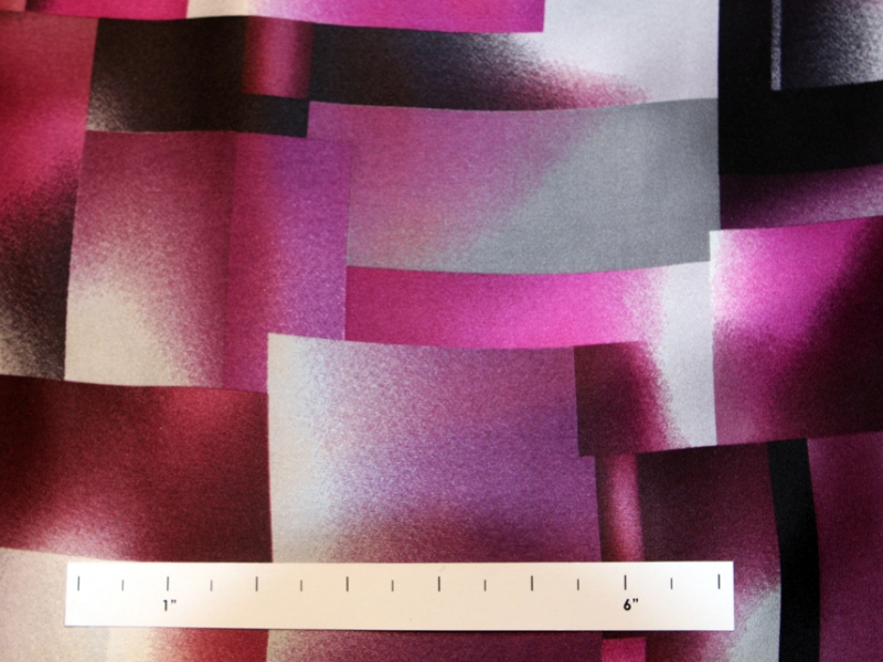 REDUCED Printed Silk Charmeuse0