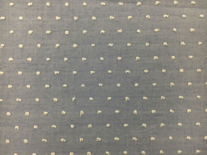 Cotton Poly Swiss Dot in Indigo1