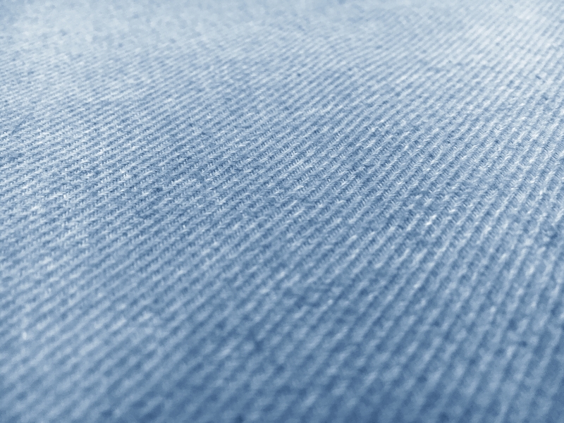 Poly Cotton Linen Blend Twill in Cool Blue2