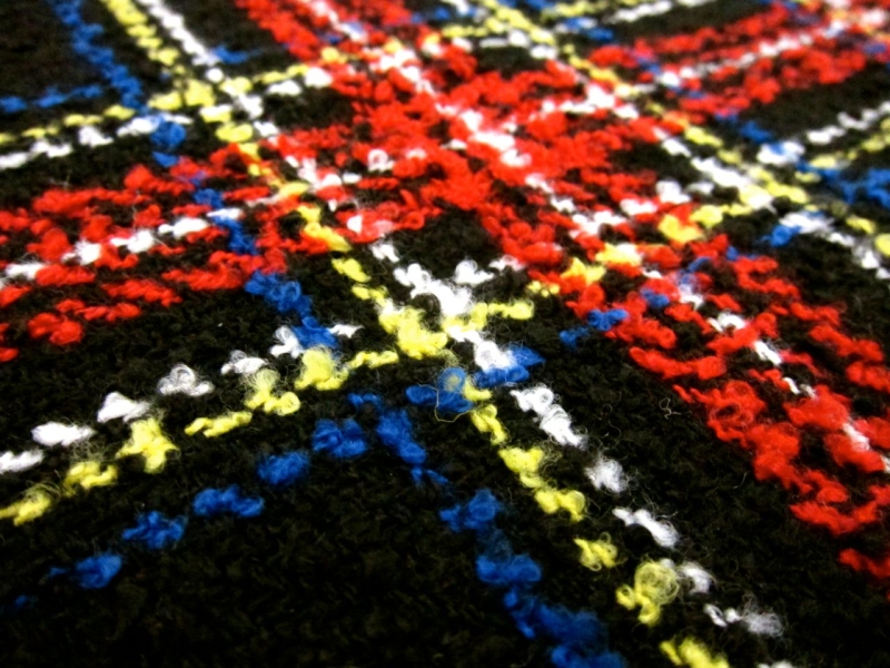 Poly Blend Tartan Bouclé2