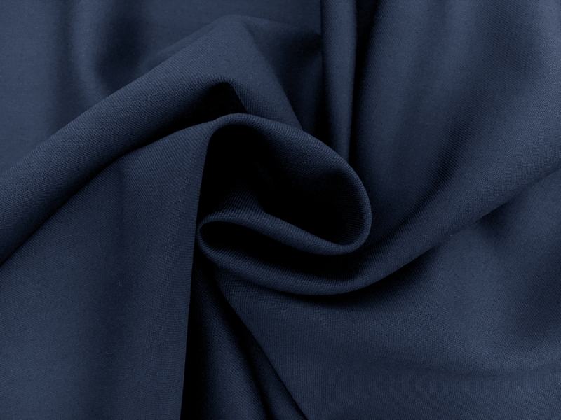 Poly Wool Stretch Gabardine in Classic Navy1