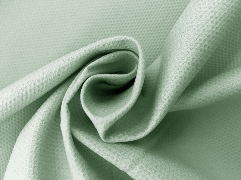 Italian Cotton Lycra Pique in Aqua2