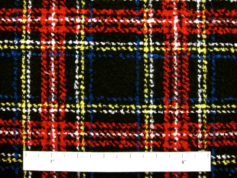 Poly Blend Tartan Bouclé1