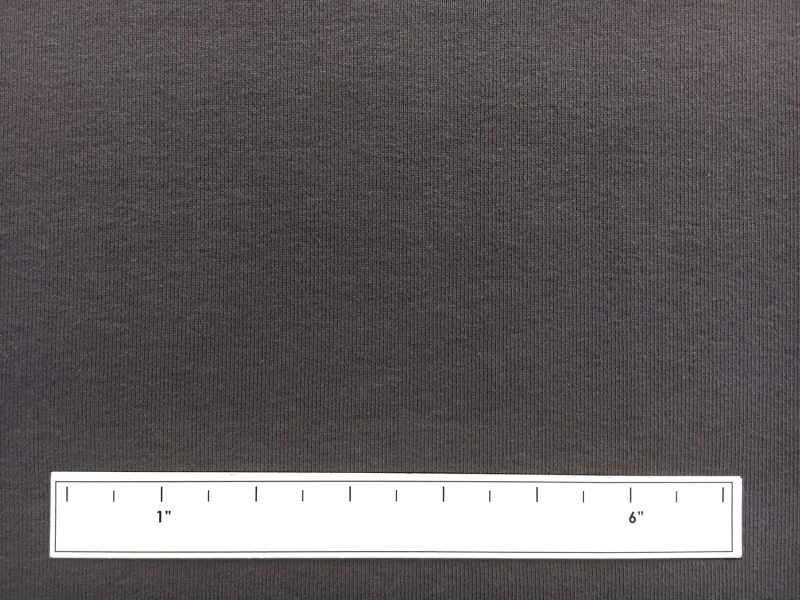 Japanese Cotton Tubular Rib Knit in Graphite2