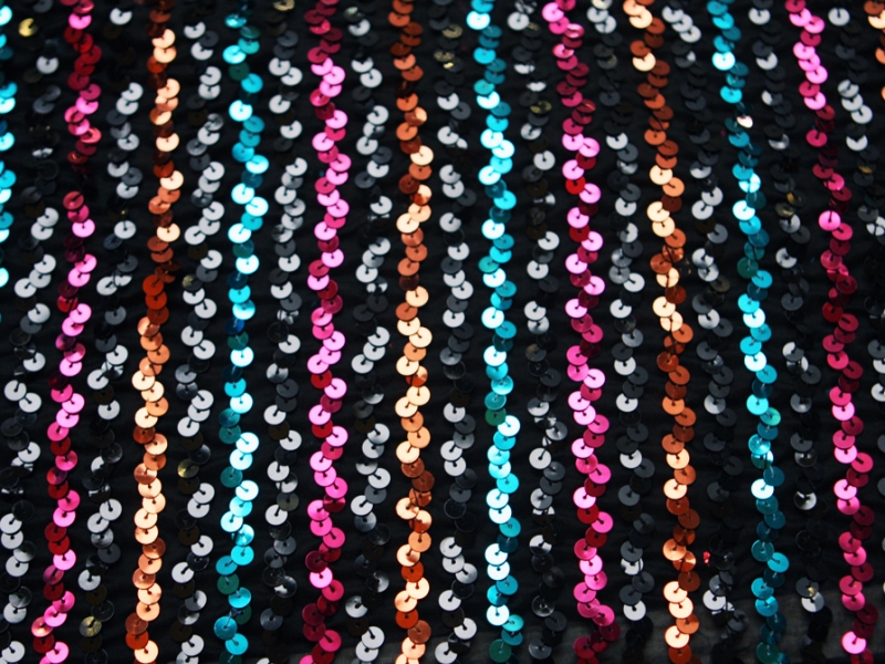 Sequins on Chiffon0