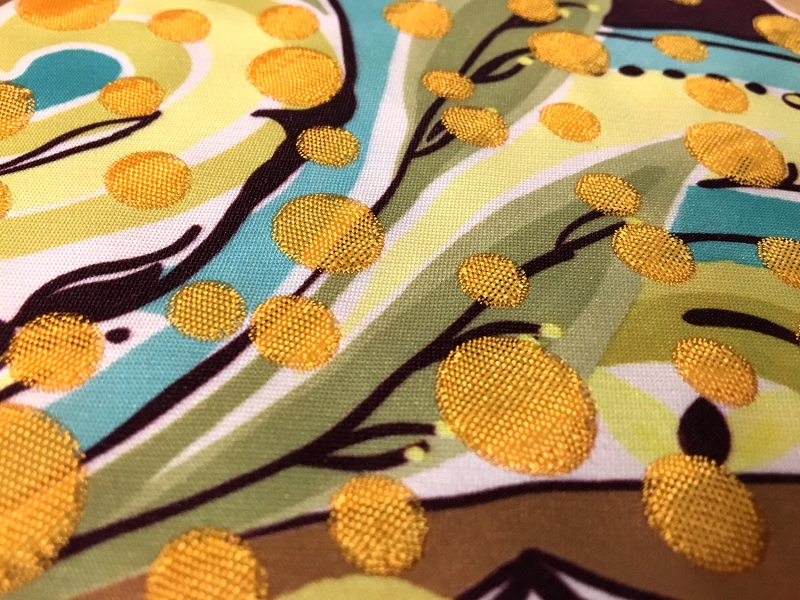 Printed Metallic Brocade2