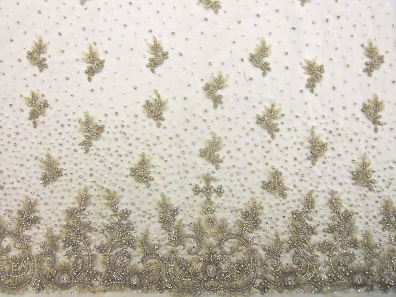 Beaded Embroidered Tulle0