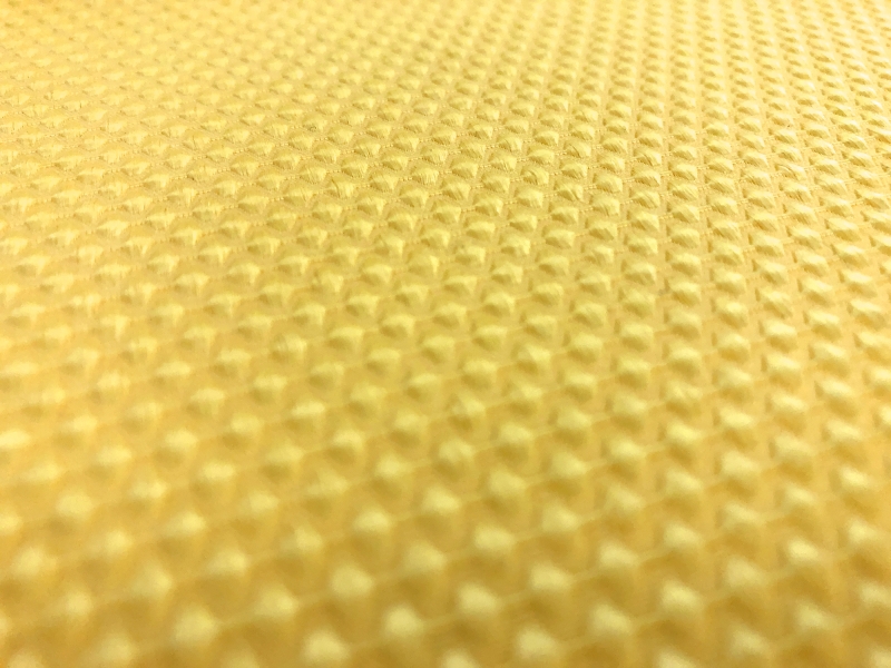 Stretch Cotton Poly Blend Pique in Yellow2