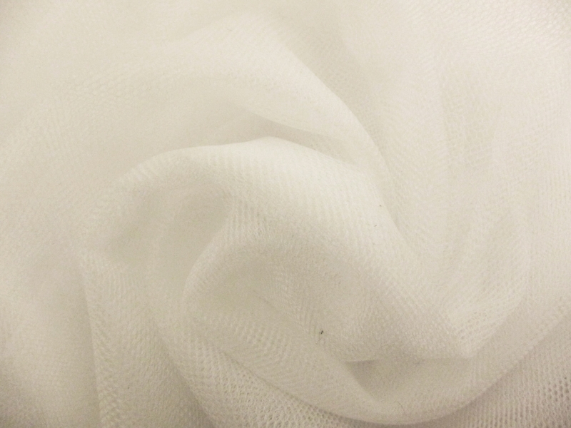 Italian Nylon Tulle in Fill Avorio0