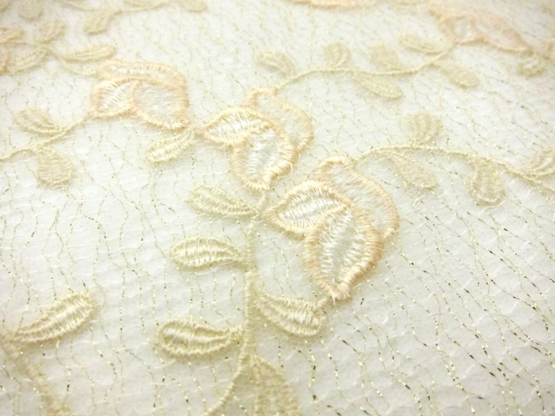 Embroidered Novelty Metallic Tulle2
