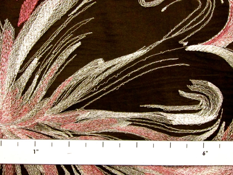 Metallic Embroidered Organza1