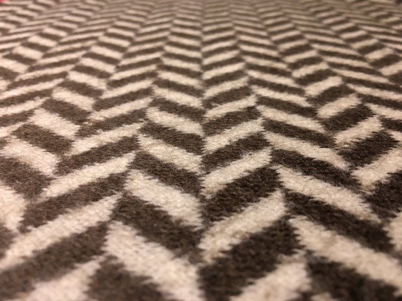 Virgin Wool Felted Knit Herringbone2