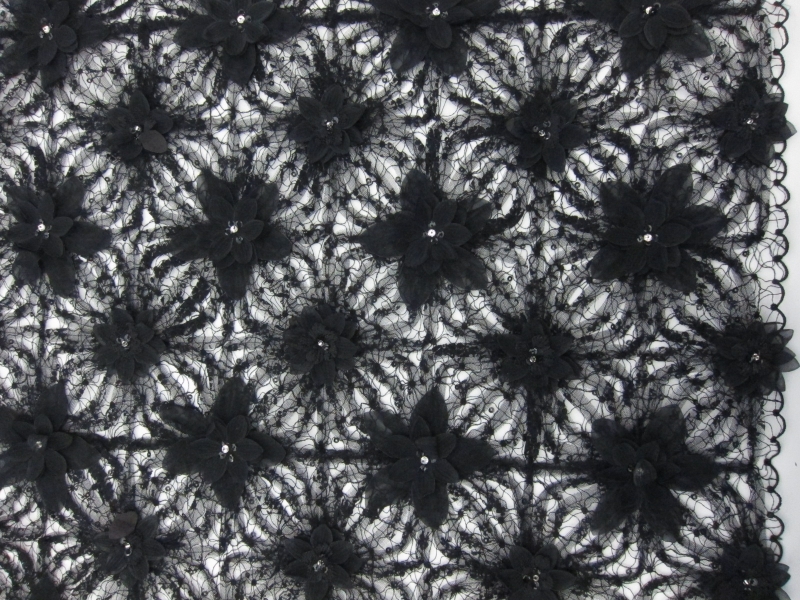 Flower Appliques on Illuision0