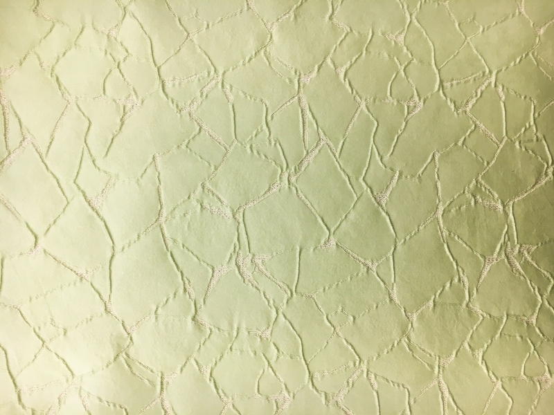 Silk and Polyester Blend Metallic Cloqué Brocade with Cracked Texture0